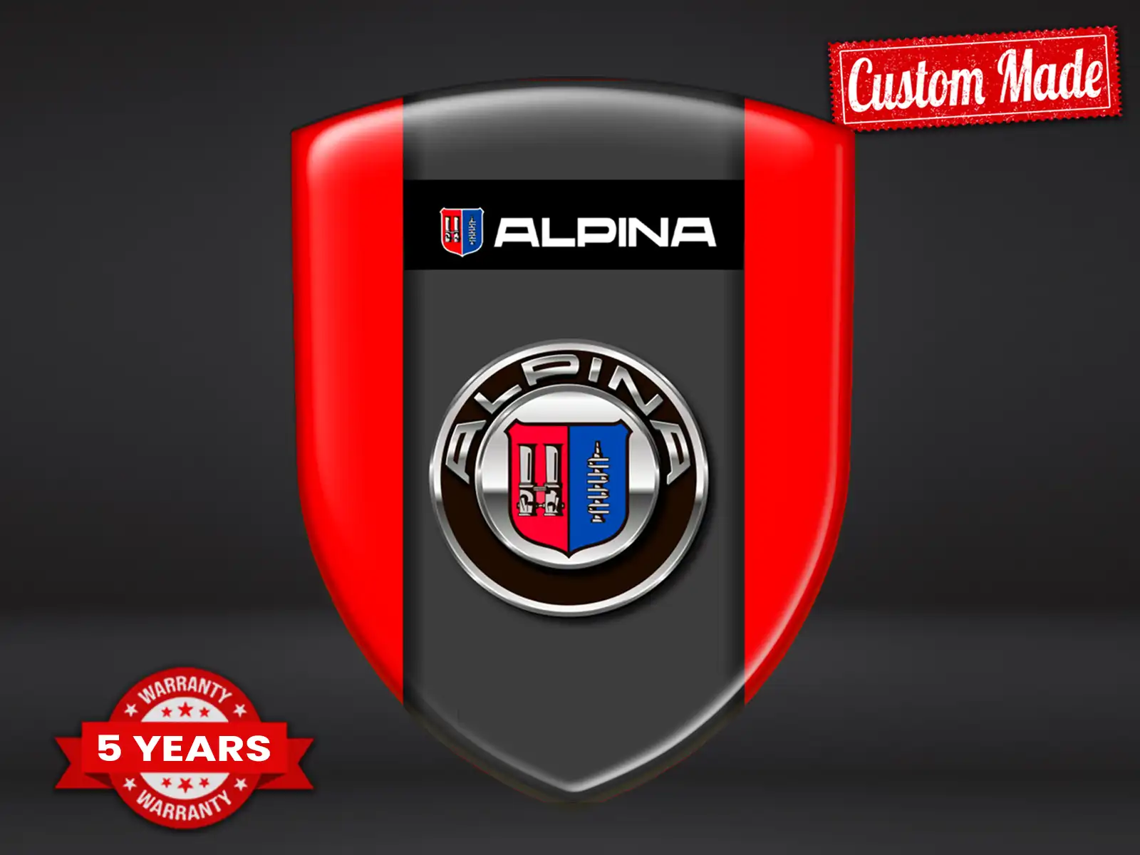 Alpina Stoßsticker Druck Sport Premium Hochwertig